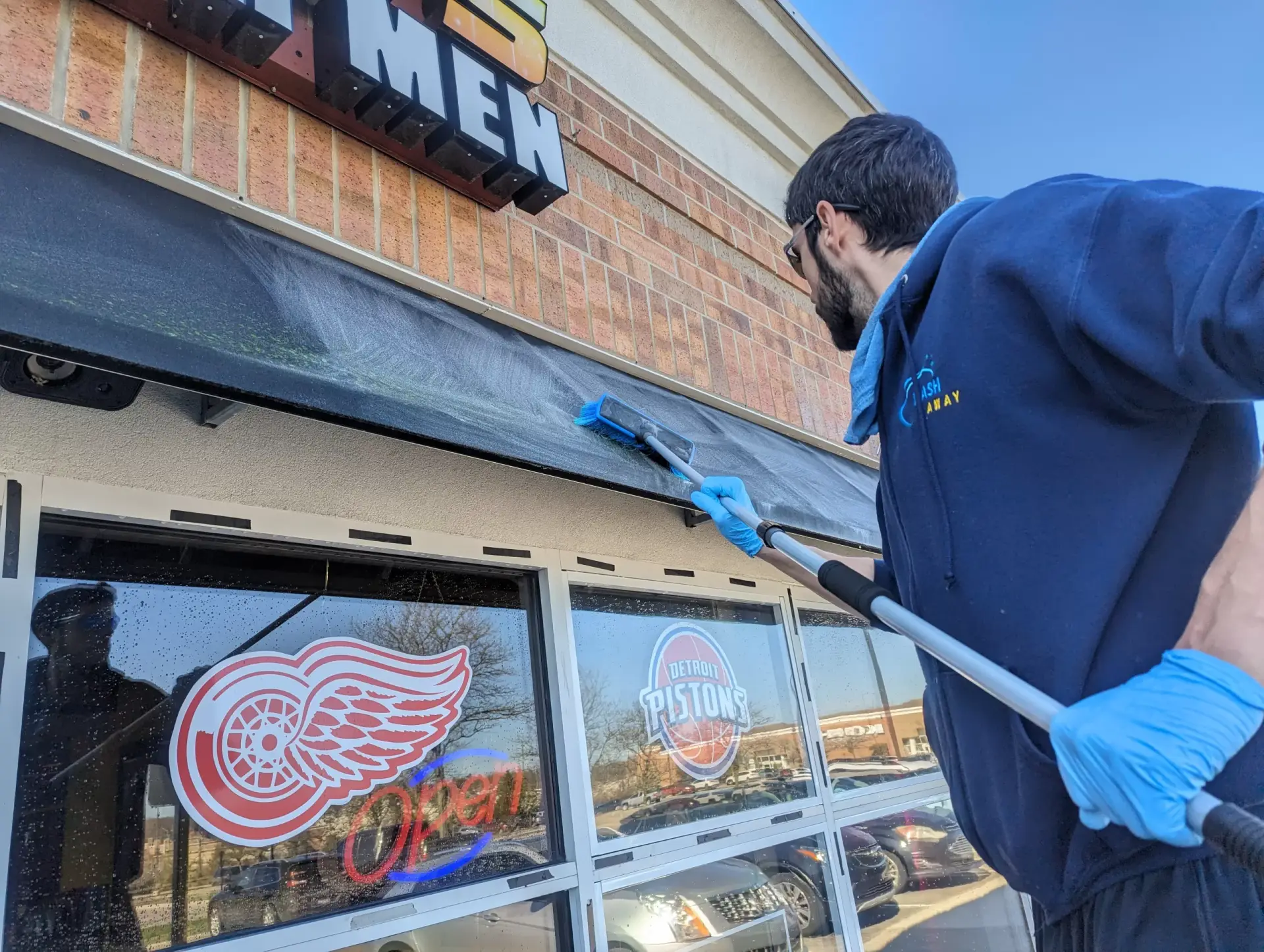 Awning cleaning by WashAway